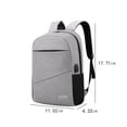 thumbnail image 3 of RKSTN Storage and Organization Laptop Backpack 15.6 Inch, Business Slim Durable Laptops Travel Backpacks With USB Charging Port, College School Computer Bag Gifts For Men And Women Storage Bins, 3 of 9