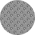 thumbnail image 1 of Ahgly Tapis Rond Lavable en Machine Intérieur Transitionnel Gris Nuage Gris, 5 Pieds Rond, 1 of 7