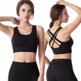 thumbnail image 2 of 1 Pce Soutiens-Gorge de Sport à Fort Impact pour Femmes, Dos Croisé, Soutien-Gorge de Course Aguichant, 2 of 9