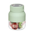 thumbnail image 2 of Oleegame 2PC Portable Multifunction Electric Juicer Bucket With USB Charging Large Capacity Juice Cup For Home Use Green, 2 of 6