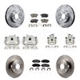 thumbnail image 1 of Transit Auto Front Rear Disc Brake Caliper Rotors and Semi-Metallic Pads Kit (10Pc) for Car Honda Accord Acura TSX KC8-101294P, 1 of 11