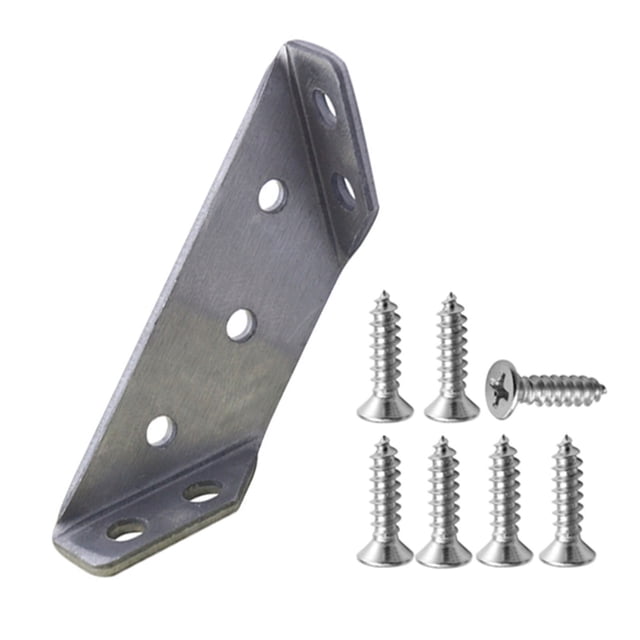 Stainless Steel Multifunctional Corner Three Sided Fixed Corner Brace Cabinet Trapezoidal Hanging Angle Hanging Layer Board Support Furniture Connecto