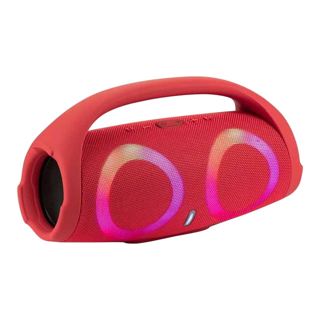 HWRETIE Portable Bluetooth Speaker With Colorful Lights Wireless Outdoor Music Speaker Subwoofer