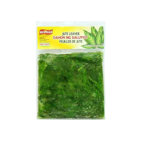 Buenas Jute Leaves - Dahon Ng Saluyot 454g, Buenas Jute Leaves