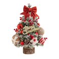 thumbnail image 3 of Table Christmas Tree with Lights Party Supplies for Living Room Holiday Home Red, 3 of 9
