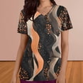 thumbnail image 2 of Pisexur Womens Scrub Tops Boasting Colorful Floral Prints Along With Short Sleeve Scrub Tops Suitable for Nursing Uniforms With Convenient Pockets, 2 of 4