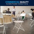 thumbnail image 4 of Flash Furniture Hercules Series Premium White Plastic Folding Chair, 4 of 9