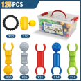 thumbnail image 3 of Kjfeif 125Pcs Children's Building Block Multifunctional Skeleton Joint Stick Educational DIY Plug In Assembly Toy for Boys and Girls., 3 of 3