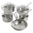 thumbnail image 4 of Martha Stewart 10-Piece Stainless Steel Cookware Set, 4 of 9