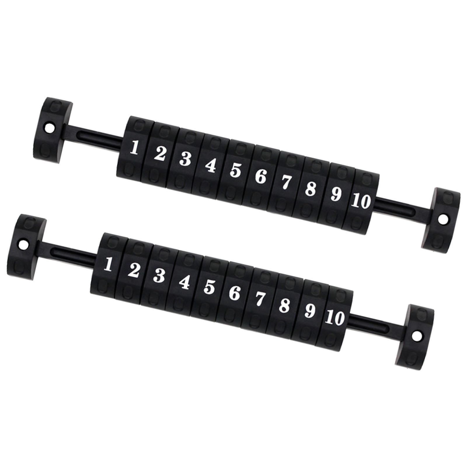 2x Foosball Score Counters 10 Numbers for Parts Standard Foosball Black