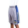 thumbnail image 2 of Ultra Game NBA Golden State Warriors Men's Mesh Athletic Active Basketball Shorts, Heather Gray, Small, 2 of 4