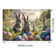 thumbnail image 3 of Binwennn Easter Bunny Pattern Soft Velvet Carpet Festive Atmosphere Cute Decoration A Must Have Carpet For A Warm Home 40X60CM A7 Area Rugs Large Warm Couch Throw Blanket Northeast Outfitters Blanket, 3 of 4