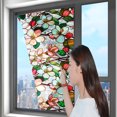 thumbnail image 5 of Rainbow Floral Static Cling Window Film Removable Decal for Glass Door Privacy No Botanical Design, 5 of 5