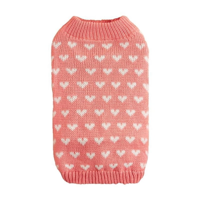 Kcodviy Valentine's Day Dog Cat Sweater Dog Cat Valentines Day Clothes for Cat Pet Clothes Rack Dog Valentines Outfit Knitted Dog Cat Sweaters for Small Medium Large Dogs Pet Red Xs S M L Xl Xxl