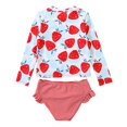 thumbnail image 1 of CNKOO Ensembles de Maillot Dermoprotecteur Assortis 2 Pcs pour Tout-Petits et Bébés Filles pour 1-6T, 1 of 10