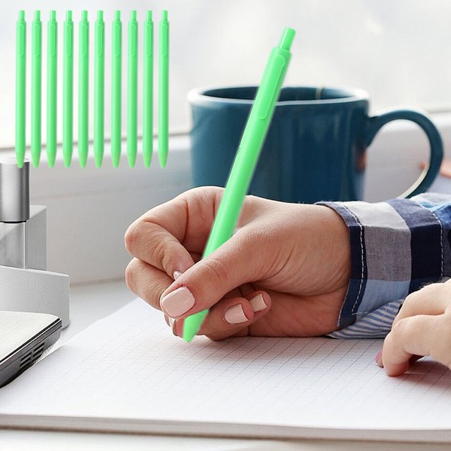 YIMWNYI 10 Pack Large Capacity Gel Pens, Fast Drying Colored Gel Pens, 0.5mm Smooth Writing Pens, Comfortable Grip Signature Pens, Portable Click Gel Pens, Plastic Body Office Pens