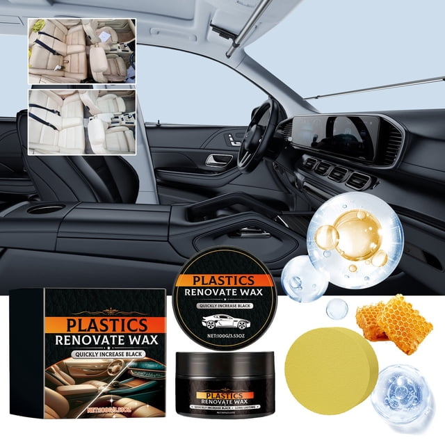 Jpxdew Car Leather Refurbishment Cream,Seat Scratch Repair Solution,Interior Maintenance Cleaner