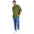 thumbnail image 2 of Atasi Chemise Henley Indienne pour Homme à Manches Longues, Décontractée, Col Mandarin, Courte Kurta, 2 of 7