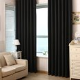 thumbnail image 3 of Electronicheart Pure Color Blackout Window Curtain Rod Pocket Living Room Bedroom Window Drapes Solid Blinds, 3 of 7