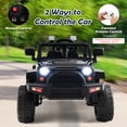 thumbnail image 4 of Costway 12V Battery Powered Ride On Truck Electric Kids Ride On Car with Remote Control 4-Wheel Vehicle Toy for Boys & Girls, 4 of 9