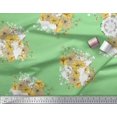 thumbnail image 2 of Soimoi Polyester Crepe Fabric Leaves & Wild Flower Floral Print Fabric by Yard 42 Inch Wide, 2 of 3