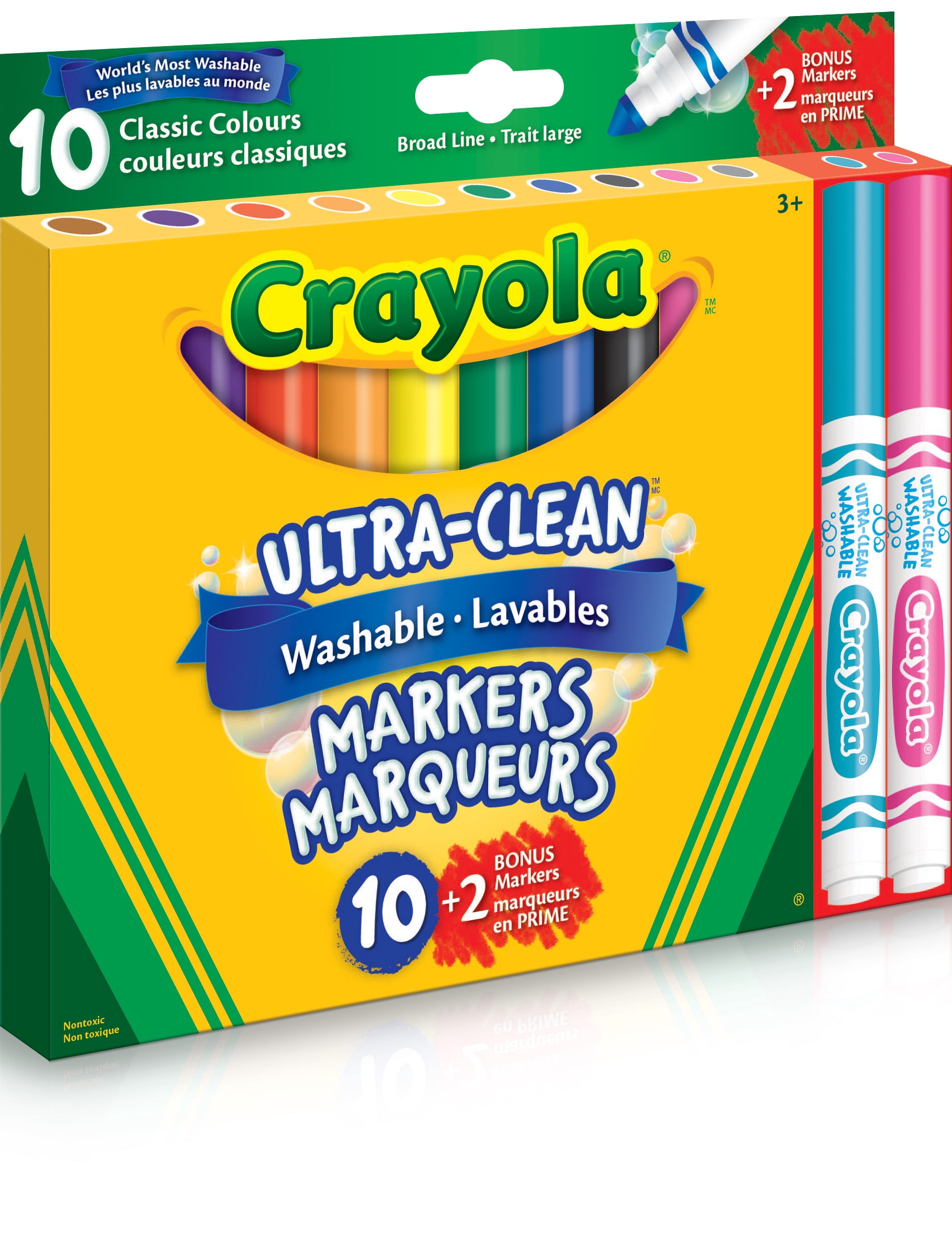 Crayola Marqueurs à trait large Ultra Clean lavables