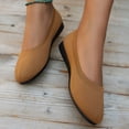 thumbnail image 4 of Dakaela Ballerines Chaussures Plates Femmes Habillées Bout Rond à Enfiler Ballerine Marche Mocassins à Petit Talon Compensé, 4 of 8