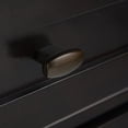 thumbnail image 3 of Warm Shaker Solid Wood 24 inch Wide Rustic Bedside Nightstand Table in Dark Brown, 3 of 5
