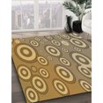 thumbnail image 3 of Ahgly Company Tapis d'Intérieur Lavable en Machine Carré Transitionnel Chêne Brun, 7 Pieds Carré, 3 of 7