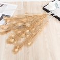 thumbnail image 3 of Fake Flower Weather-resistant Eco-friendly Realistic Create Atmosphere Easy Care Decorate Plastic Golden Persian Eucalyptus Simulation Flower for Wedding, 3 of 10