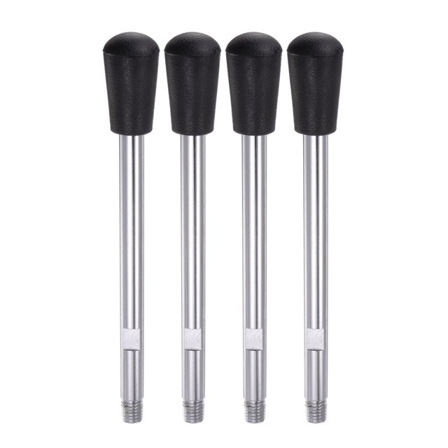 Uxcell 4 Pack M12 Thread 210mm Length Crank Grip Lathe Revolving Clamping Handles Chrome Plated