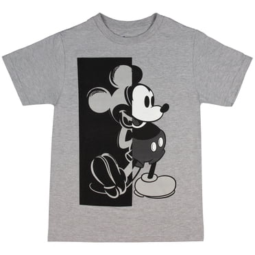 Disney Boys' Mickey Mouse Shirt Now and Then Mickey T-Shirt (Small)