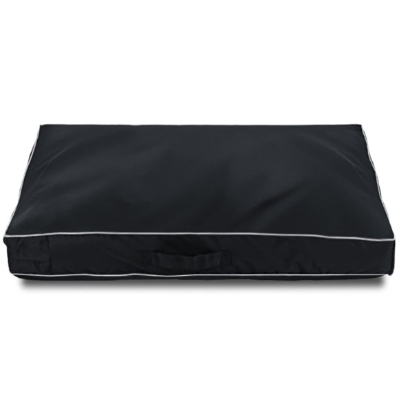 Housse de Lit pour Chien Imperméable Lavable, avec Ouverture à Fermeture Éclair Housse de Remplacement Universelle pour Lit de Chien Seulement (TG, Noir)