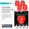 thumbnail image 5 of MODGY Luminary Lanterns 4-Pack - Floating LED Candles with Batteries Included - Luminaries are Great for Weddings, Parties, Patios & Celebrations of All Kinds (HoHo's), 5 of 5