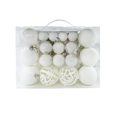 Rbaofujie Christmas Balls Big 50PCS Christmas Ball Ornaments Christmas Tree Decoration Holiday Multiple Styles Ornaments for Christmas Trees Party Ball Decoration Christmas Decorations Clearance