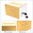 thumbnail image 3 of Miangastore Acrylic Tip Collection Box With Lock Money Storage Container Suggestion Box Raffle Cash Box For Bartender Bars Restaurants, 3 of 8