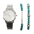 thumbnail image 1 of Ladies Silvertone Watch and Bracelet Set, 1 of 7