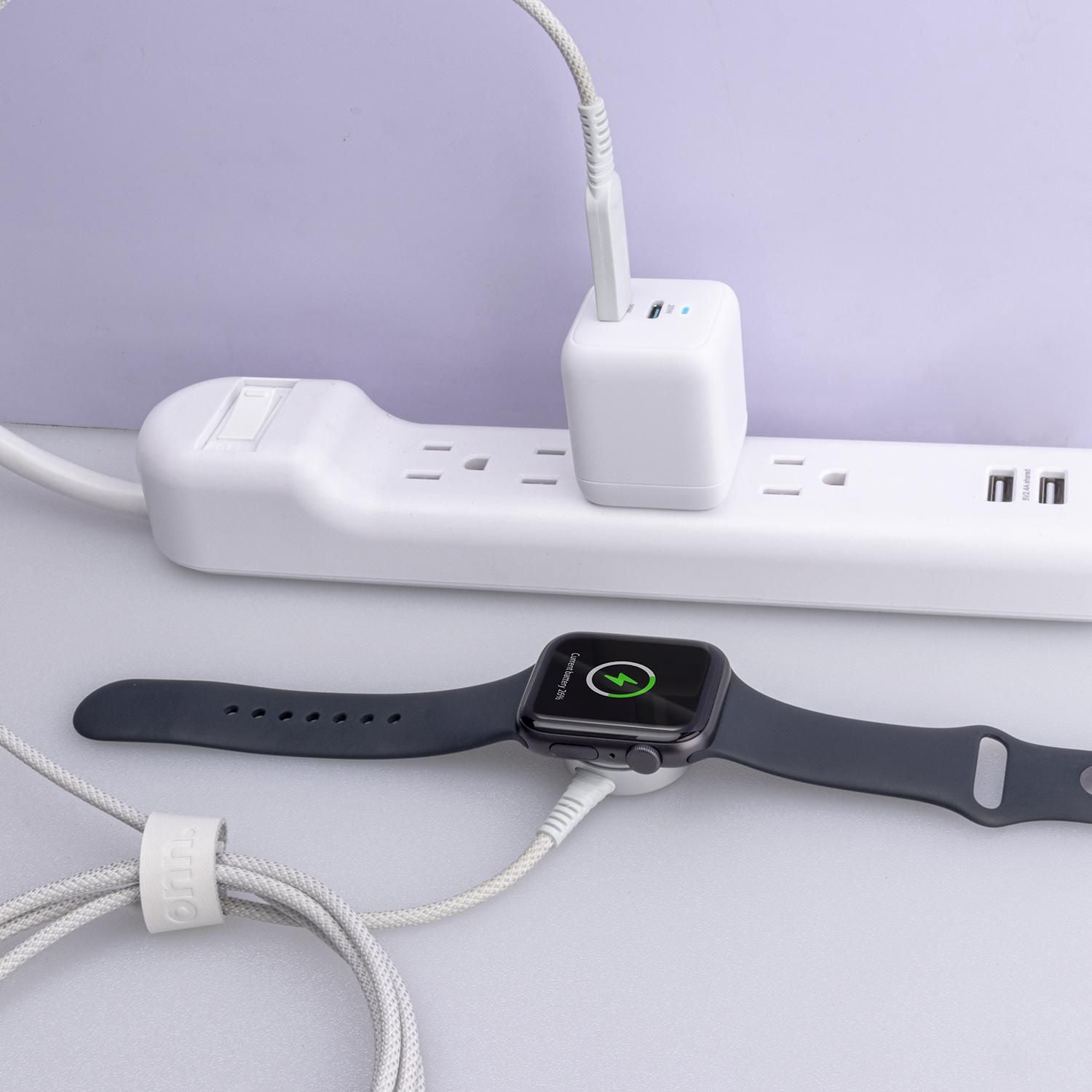 Câble de chargement magnétique USB-C de 1,8 m/6 pi de onn. pour Apple Watch