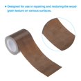 thumbnail image 3 of Unique Bargains Leather Repair Tape 2.2'X30', Self Adhesive Realistic Leather Textured Patch, Brown, 3 of 5
