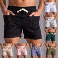 thumbnail image 1 of cllios Mens Workout Shorts Lightweight Breathable Gym Athletic Running Basketball Shorts for Men 5 inch Inseam Training Short Men with Pockets Khaki L, 1 of 6