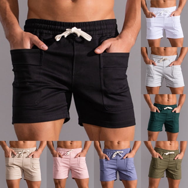 cllios Mens Workout Shorts Lightweight Breathable Gym Athletic Running Basketball Shorts for Men 5 inch Inseam Training Short Men with Pockets Khaki L