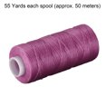 thumbnail image 2 of Unique Bargains Fil à Coudre en Cuir Ciré en Polyester Violet, 55 Yards, 2 of 6