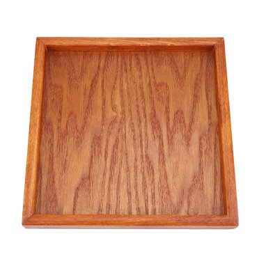 Wood Tea Tray, Wood Tray Square Solid Wood Tea Tray Serving Tray Food Tray For