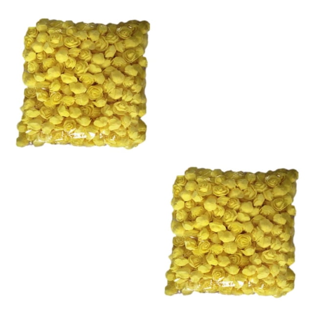 Transemion 500pieces Wreath Wedding House Decor Lasting Impression With These Exquisite yellow 2Set
