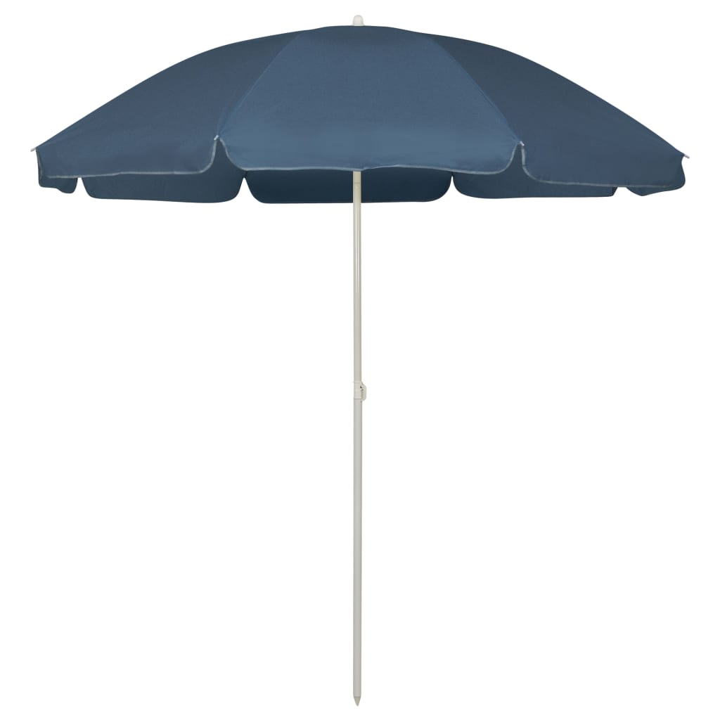 vidaXL Parasol de Plage Bleu 240 cm