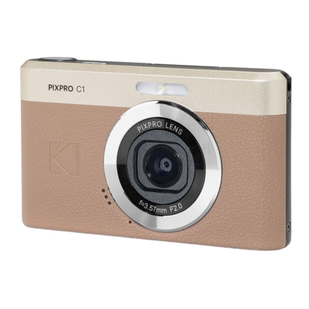 Kodak PIXPRO C1 Compact Digital Camera (BROWN) with 4X Zoom, 13MP