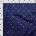 thumbnail image 2 of oneOone Georgette Viscose Fabric Geometric Line Ikat Print Sewing Fabric BTY 42 Inch Wide, 2 of 4