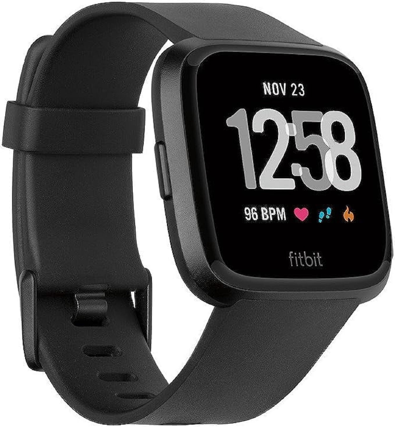 Refurbished Fitbit WFSFitbitVersa1stGenOBBlack 1st Gen Smartwatch