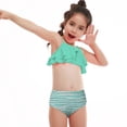 thumbnail image 4 of Hiiyo Little Girls Bikini Swimsuit Ruffle Spaghetti Strap Swimwear Beach Bathing Suit, 4 of 6