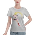 thumbnail image 1 of T-Shirt Basique à Manches Courtes pour Femmes Sailor Moon Moon Hare, 1 of 6